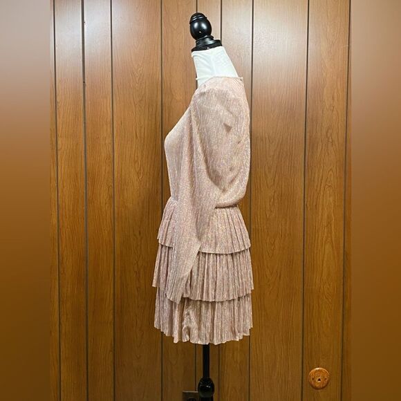 Sabina Musayev Monique Metallic Minidress size M - Picture 6 of 10